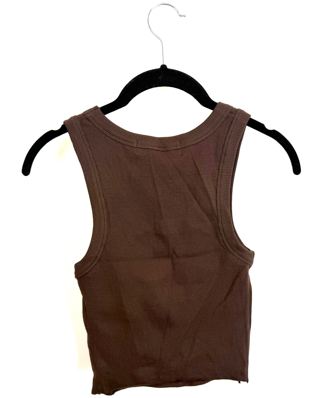 Brown Ribbed Tank Top - Size 00/0 and 2/4