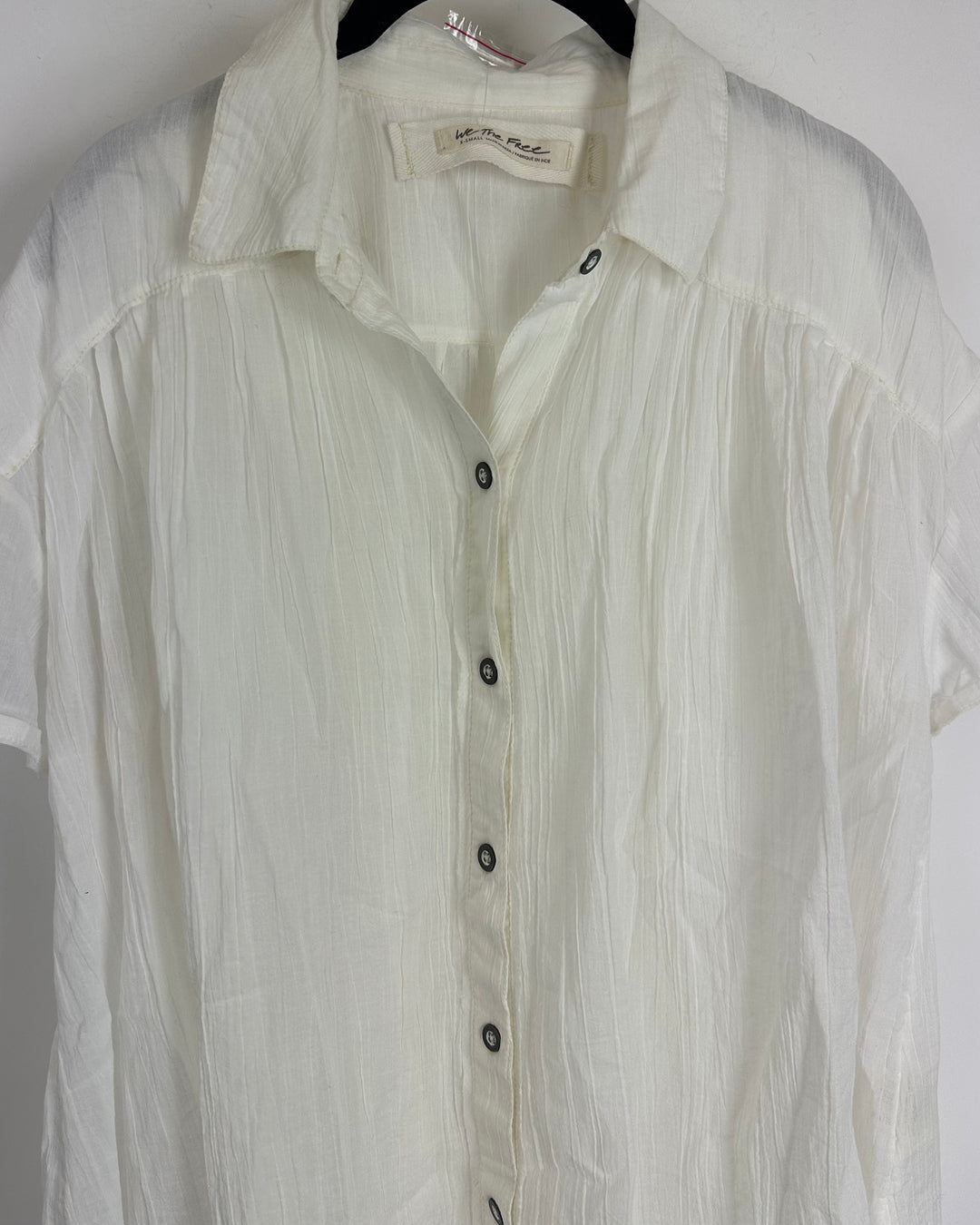 Free People Sheer White Tunic - Extra Small