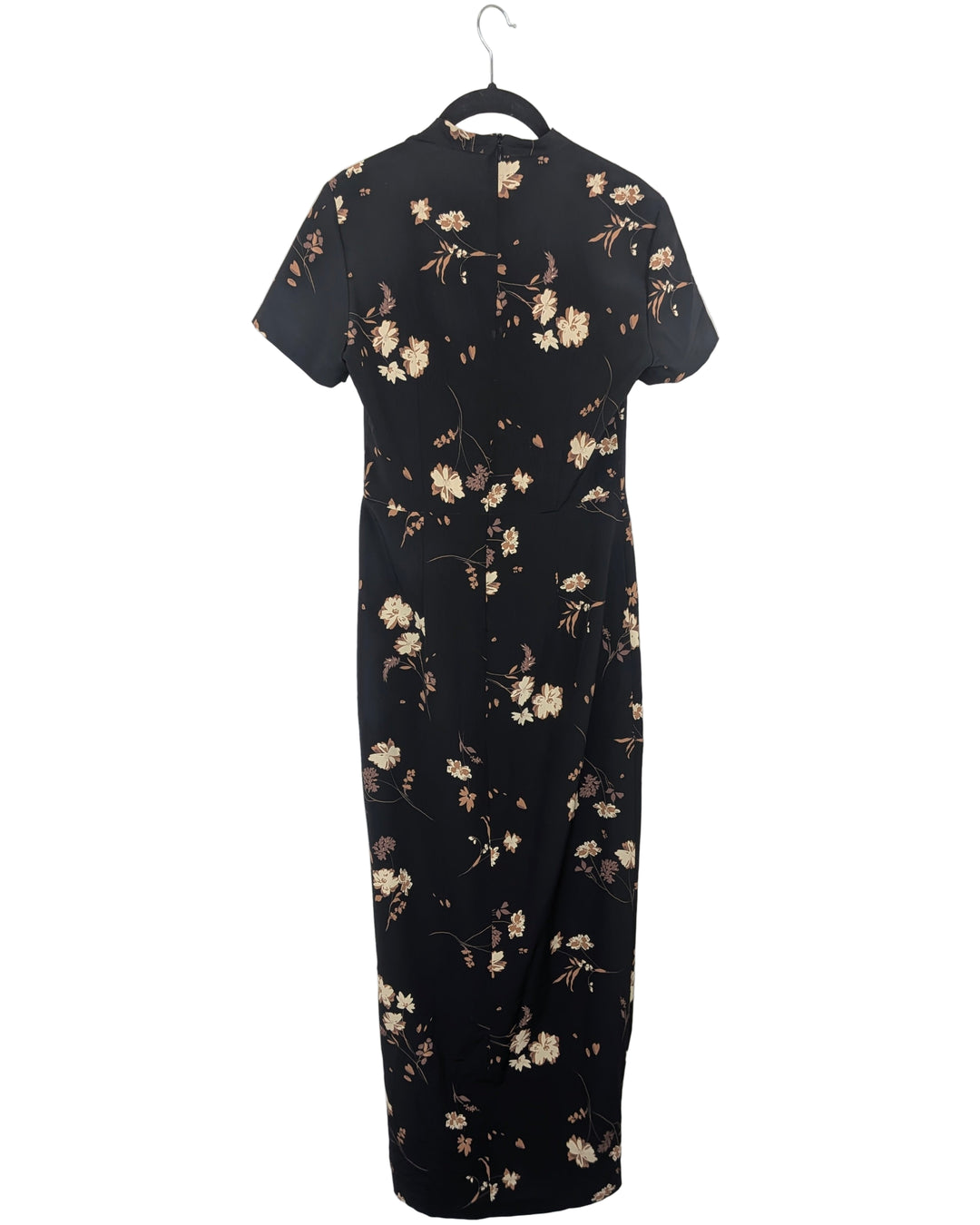 Black Floral Dress - Size 2/4