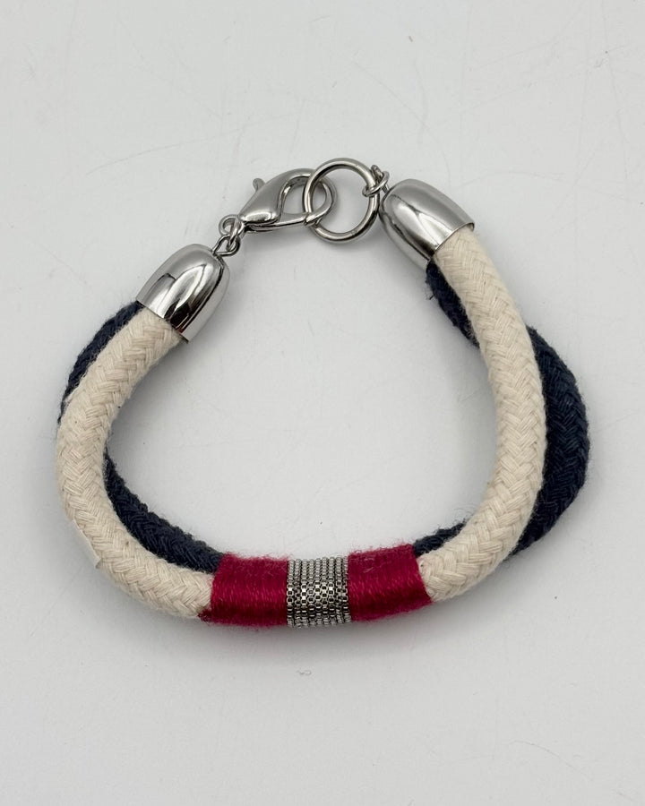 Blue and White Rope Bracelet