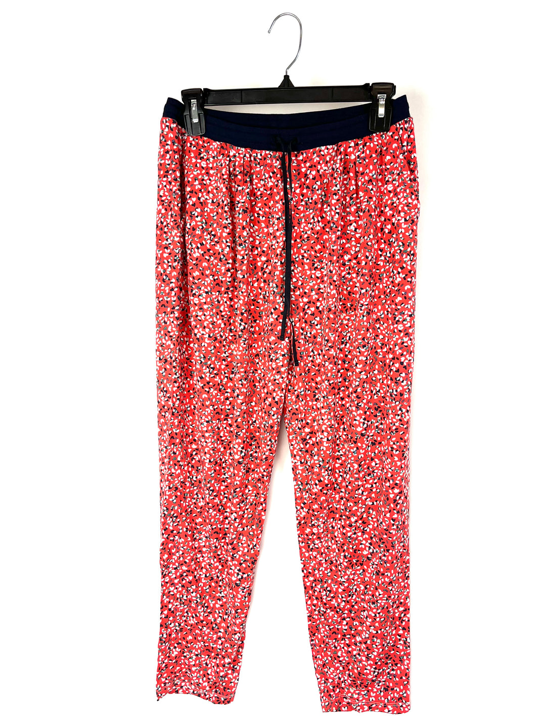 Coral Printed Pajama Pants - Small