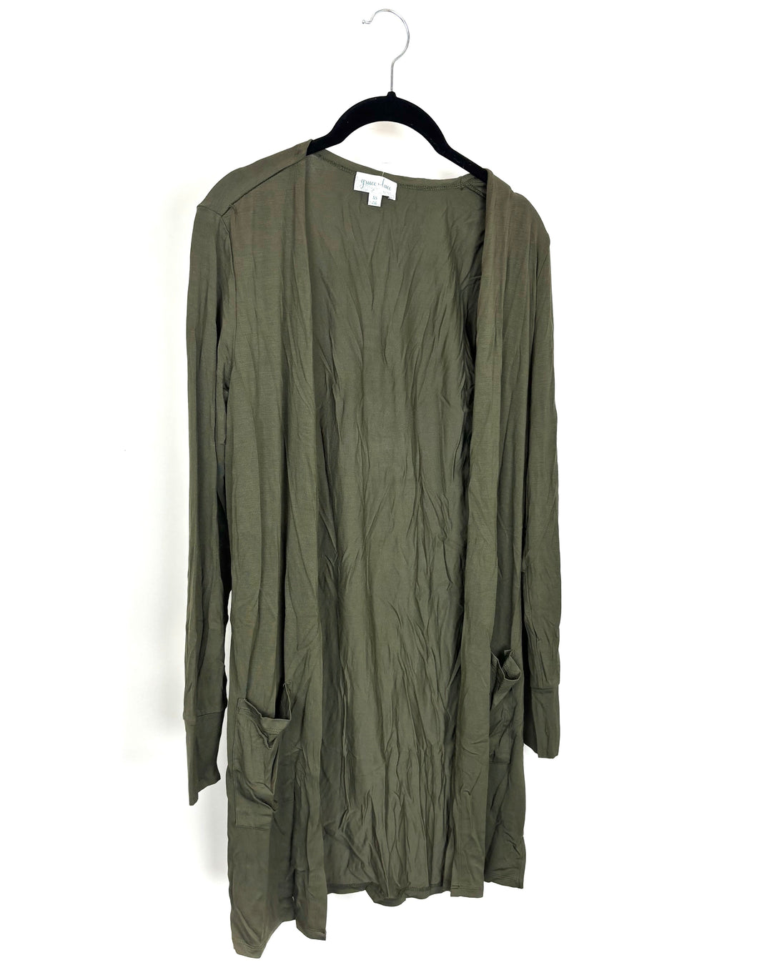 Hunter Green Long Sleeve Cardigan - Size 2/4