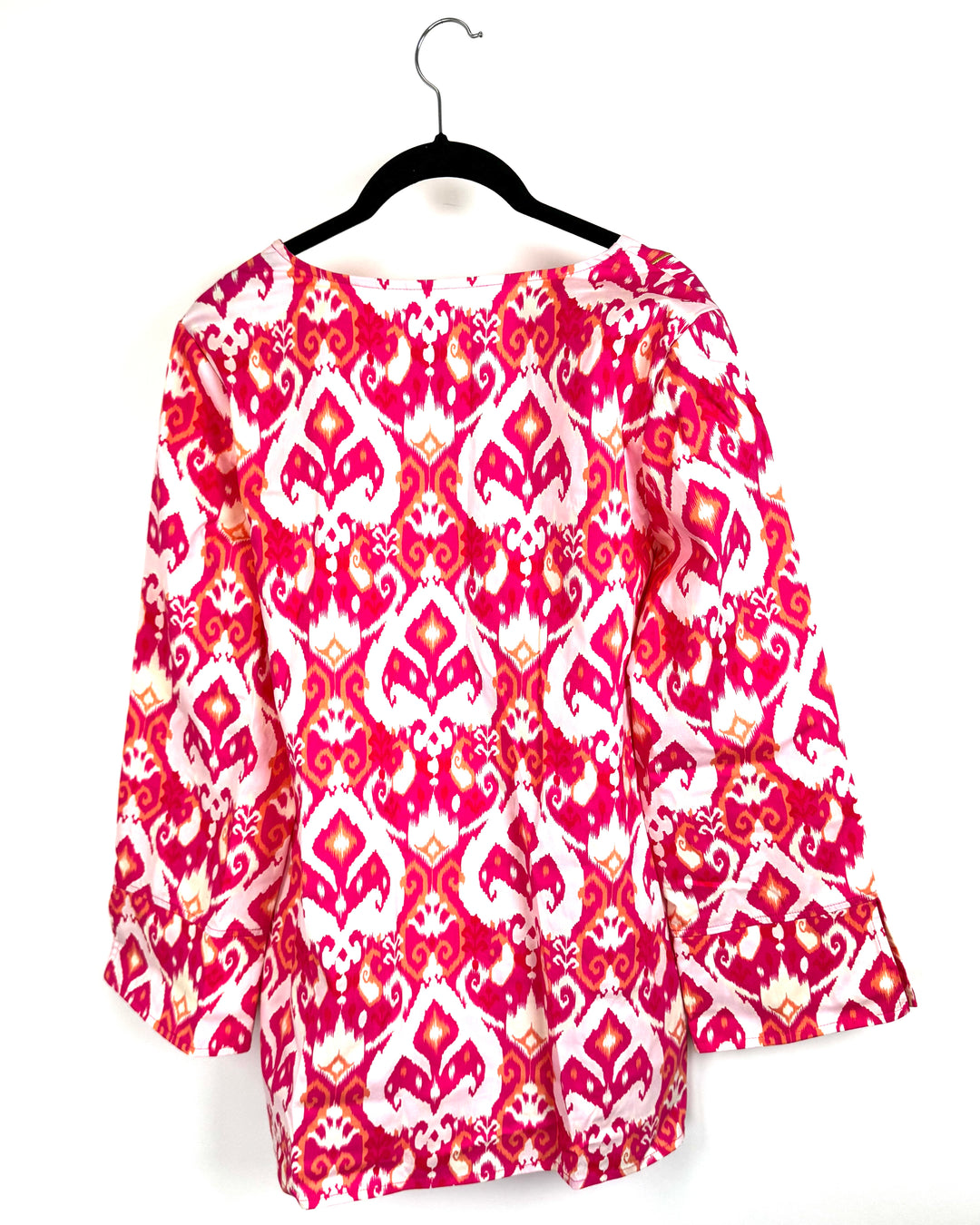 Multicolor Long Sleeve Abstract Top - Small