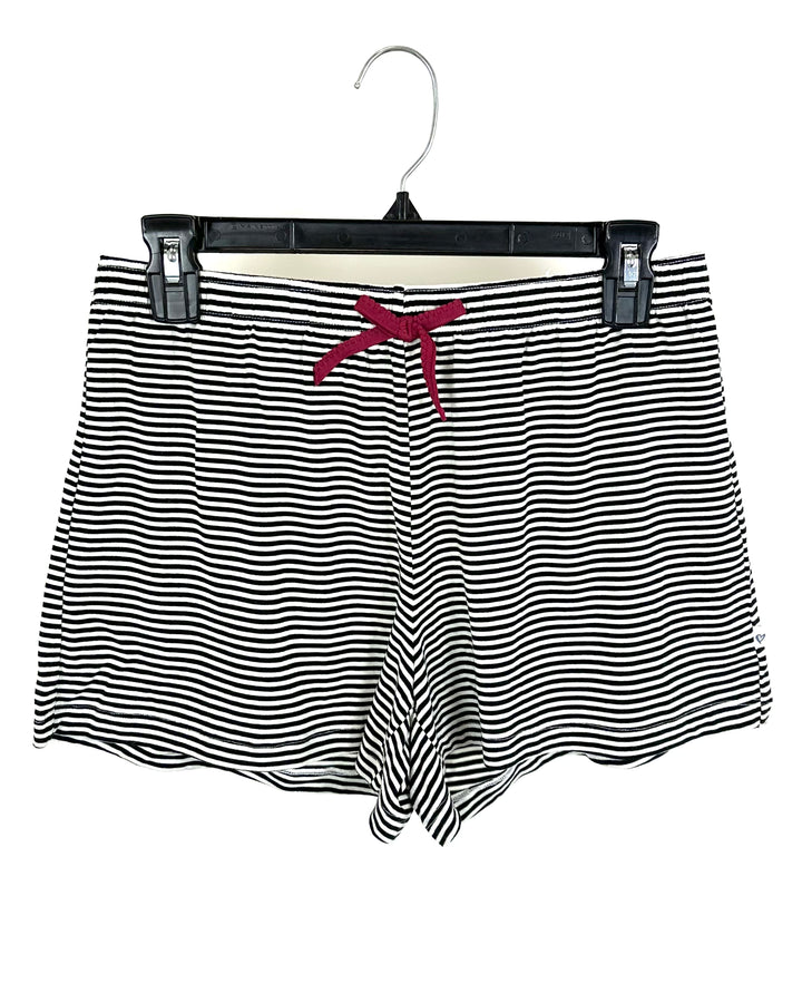 Black and White Pajama Shorts - Size 4/6