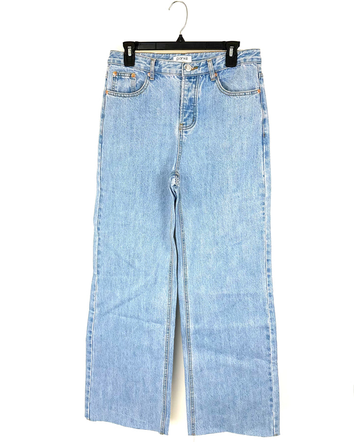 Light Wash Blue Baggy Denim Jeans - Size 23, 25, 31, 32 (Waist)