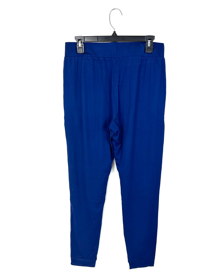 Soft Navy Blue Joggers - Size 4/6