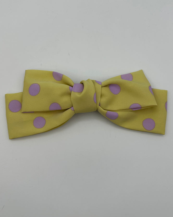 Polka Dot and Knit Oversized Bows Set