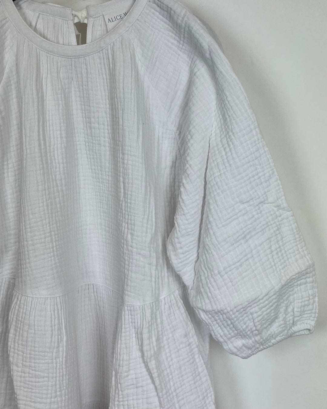 White Textured Dress - Size 0/2, 4/6, 8/10 and 12/14