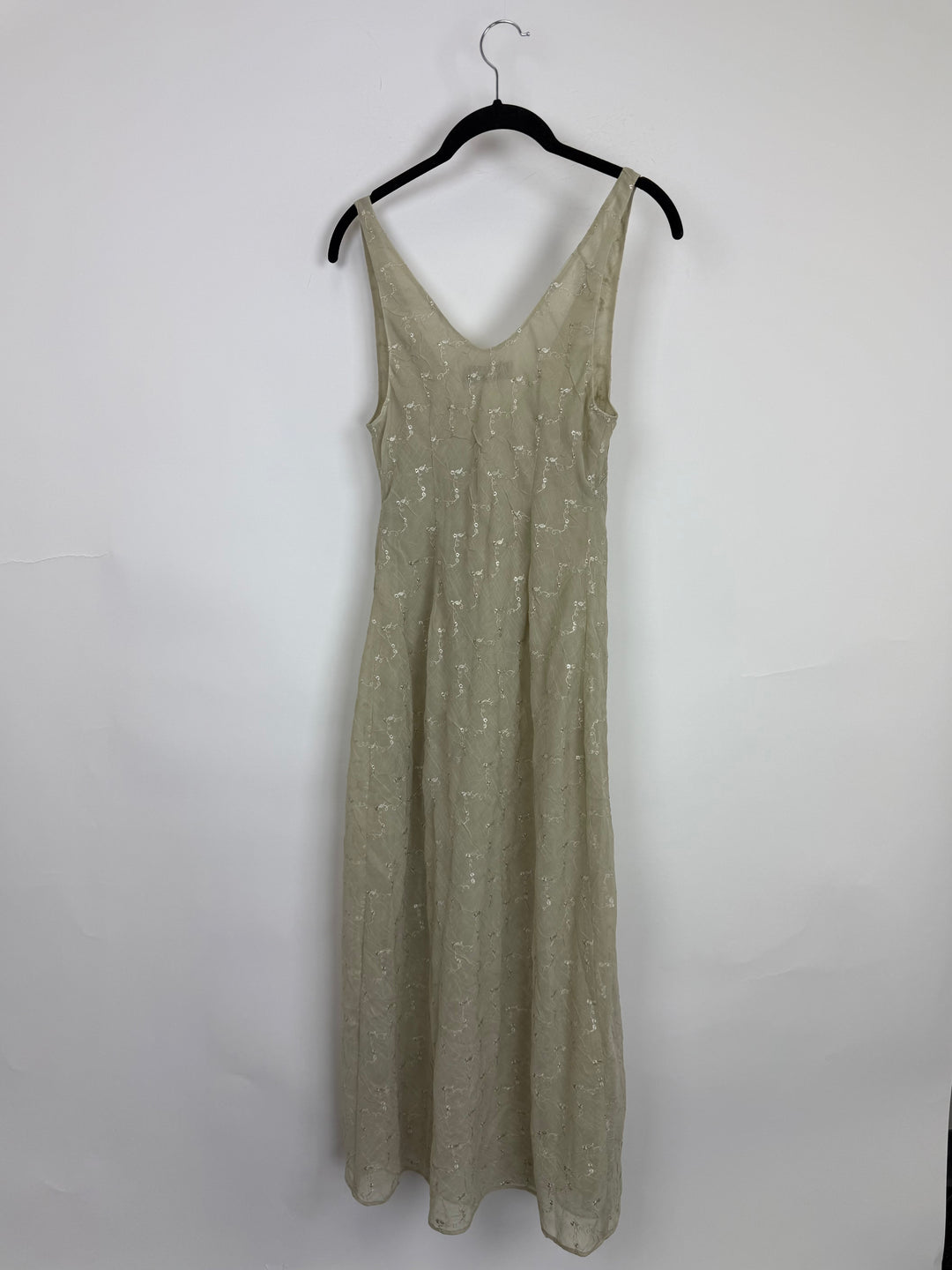 Sheer Floral Green Dress - Size 2/4
