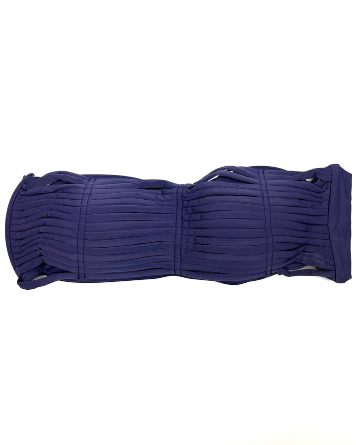 Navy Blue String Bikini Top - Small and Large