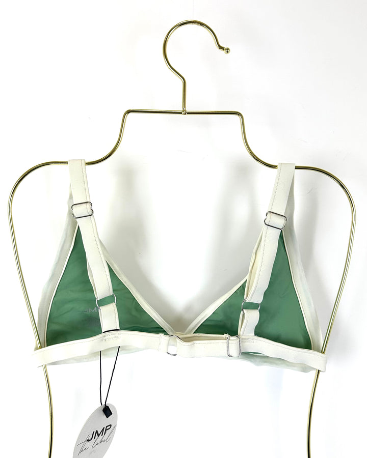 Olive Green Triangle Bikini Top - Extra Extra Large