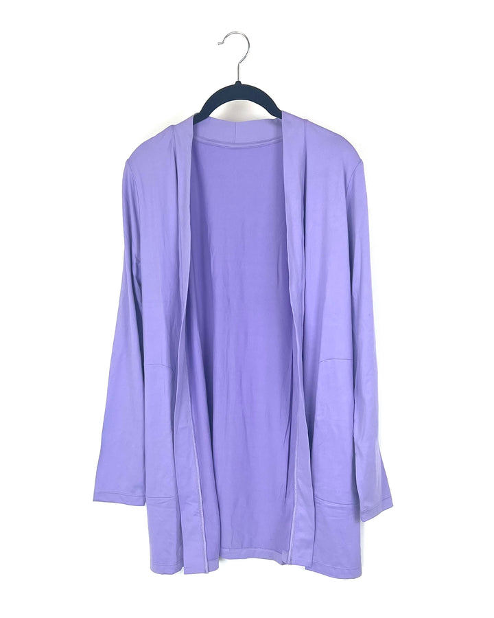 Lavender Loungewear Cardigan - Small and Medium
