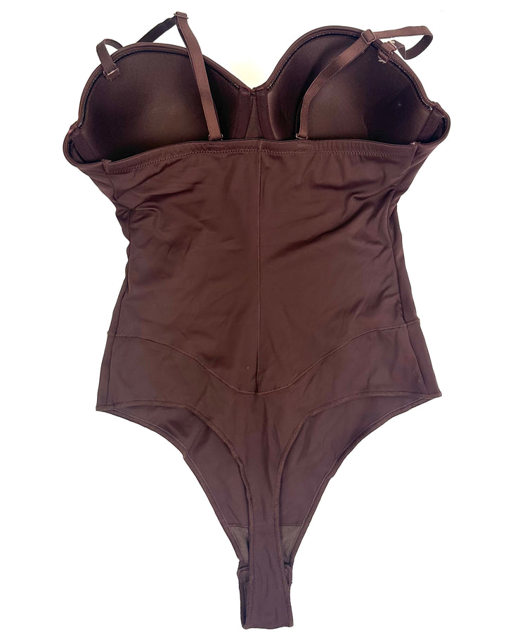 Brown Underwire Shapewear Bodysuit - Medium