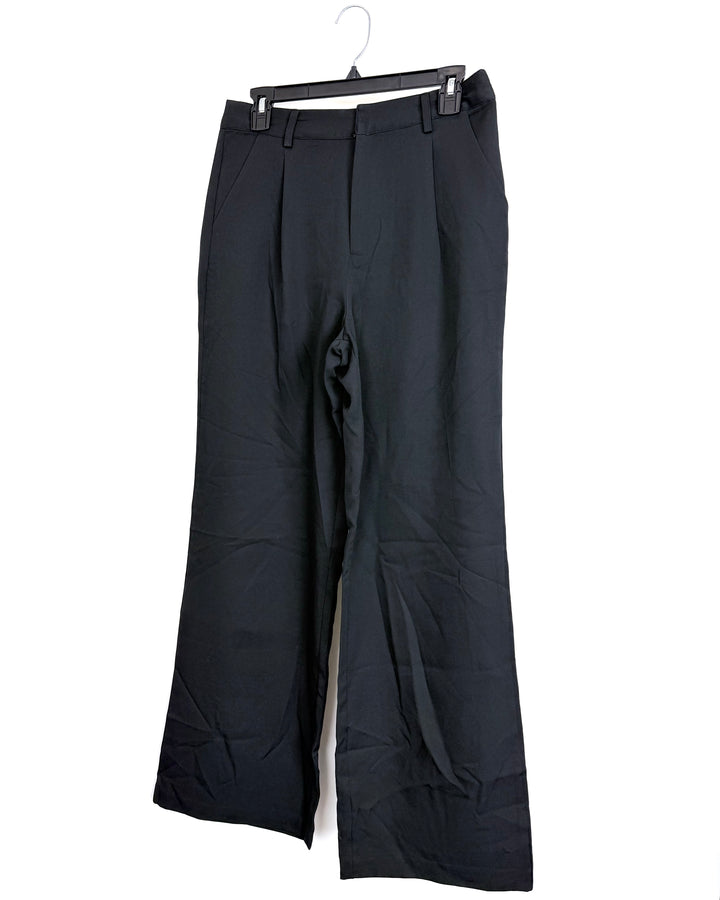 Kohl Black Wide-Leg Trousers - Size 4