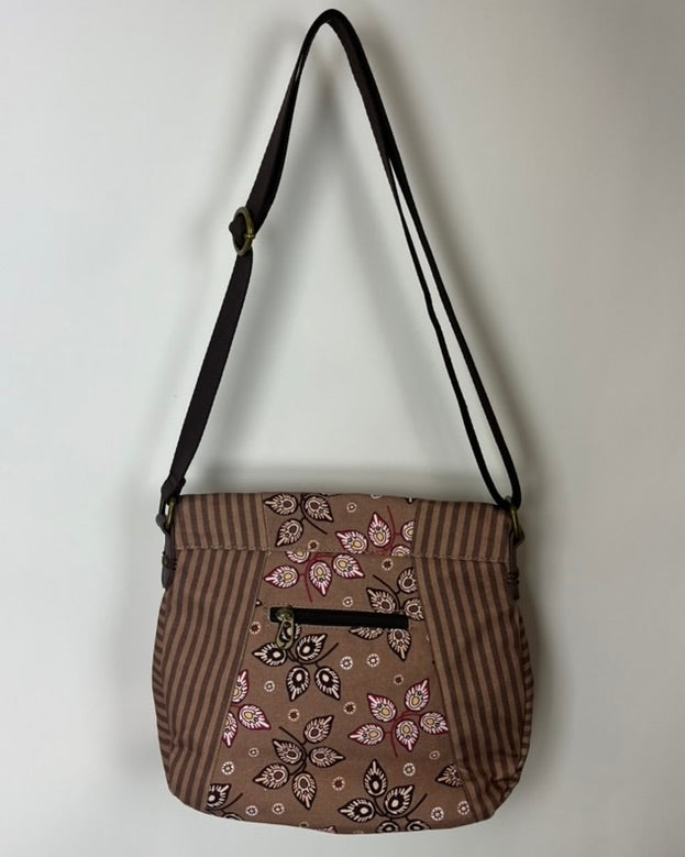 Brown Crossbody Saddle Bag