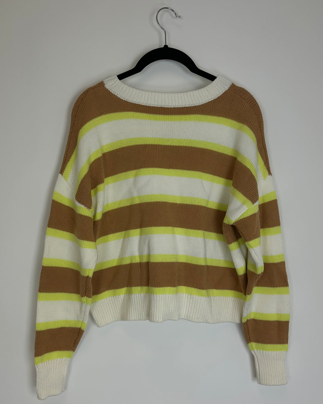 White Striped Sweater - Size 2/4