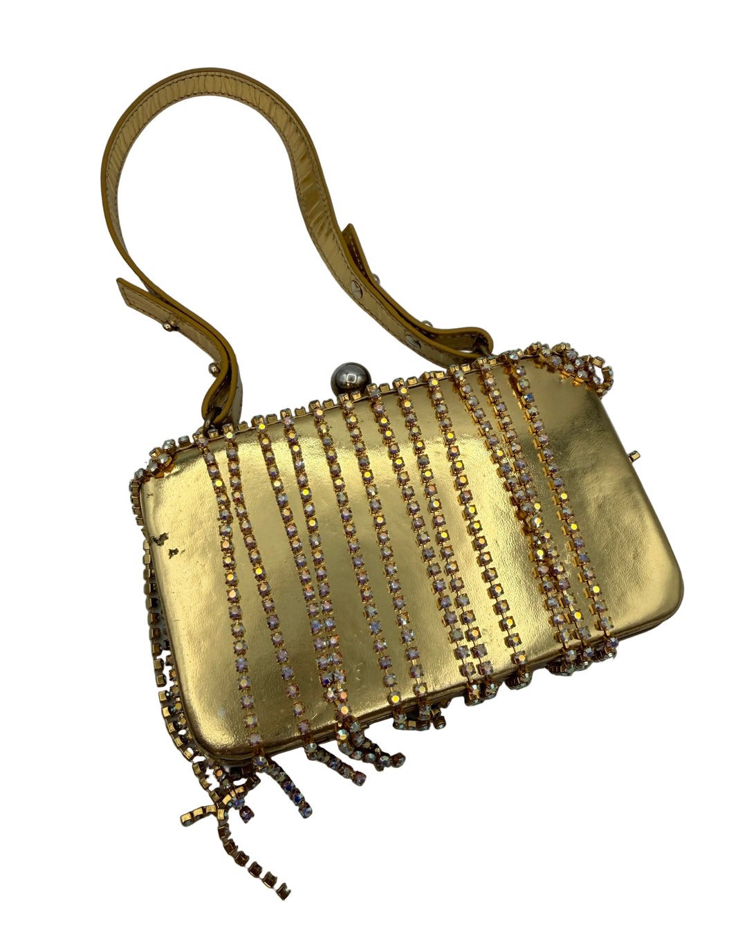 Metallic Gold Flat Mini Bag