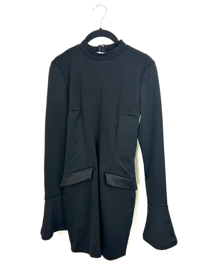 Sthcute Black Long Sleeve Dress - Small