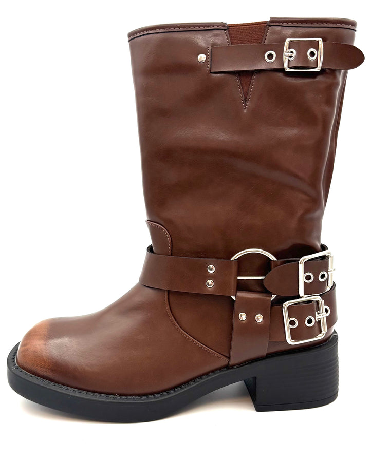 Cider Brown Boots - Size 8