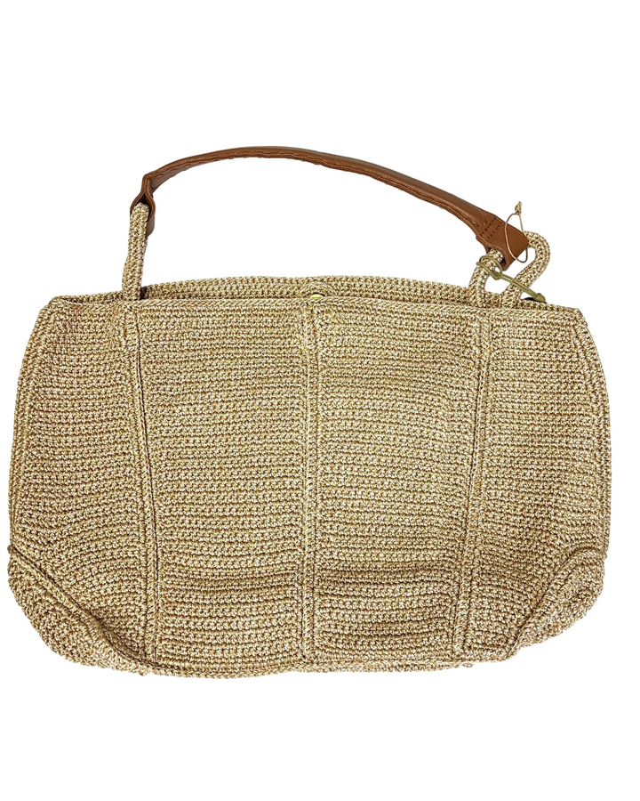 Biscotti Brown Crochet Tote Bag