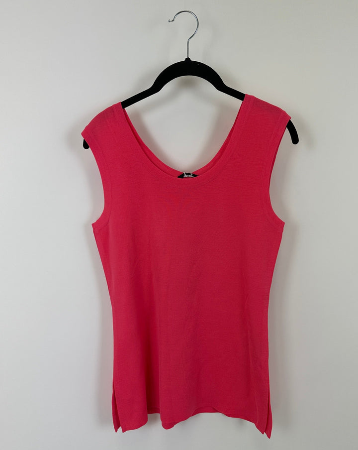Bright Pink Knit Tank Top - Size 2/4