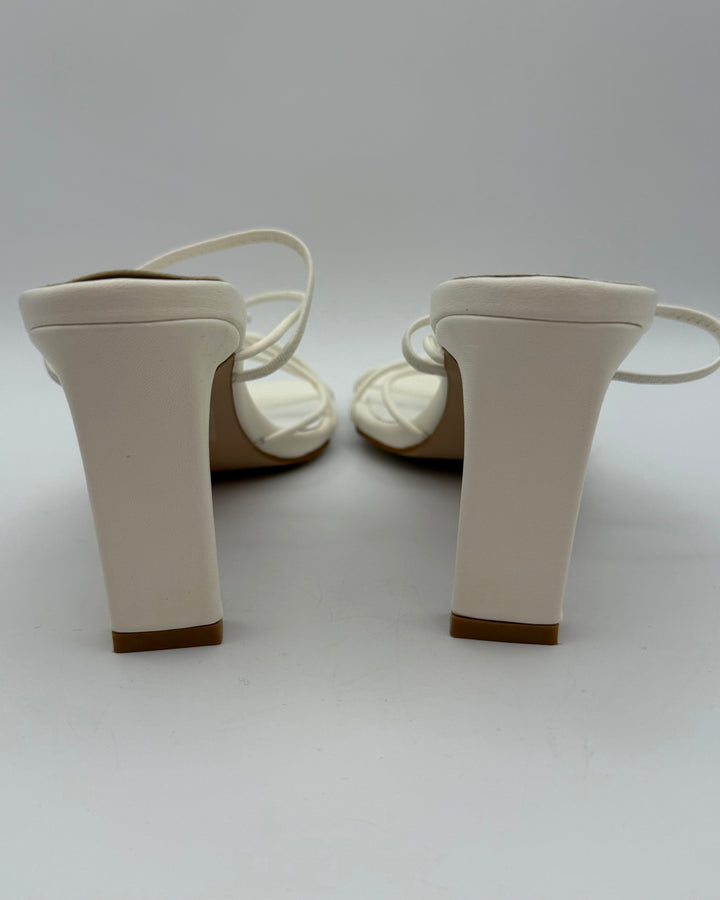 White Sandal Heels - Size 7, 8 and 10