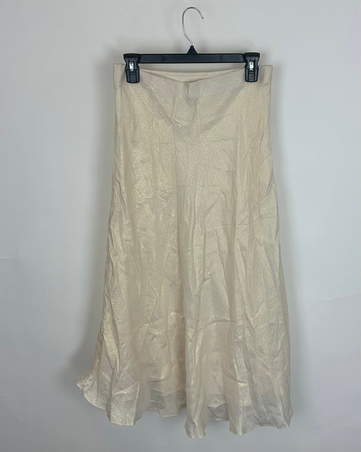 Champagne-Toned Shimmery Skirt - Size 0/2, 2/4, 4/6