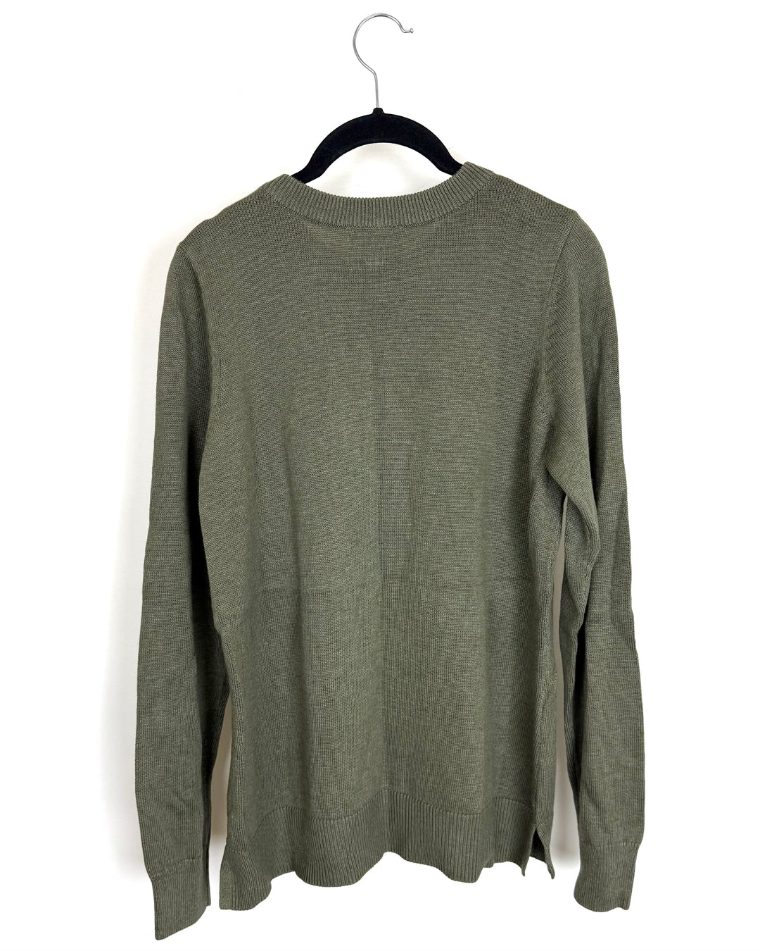 Dark Olive Green Fox Sweater - Size 6/8