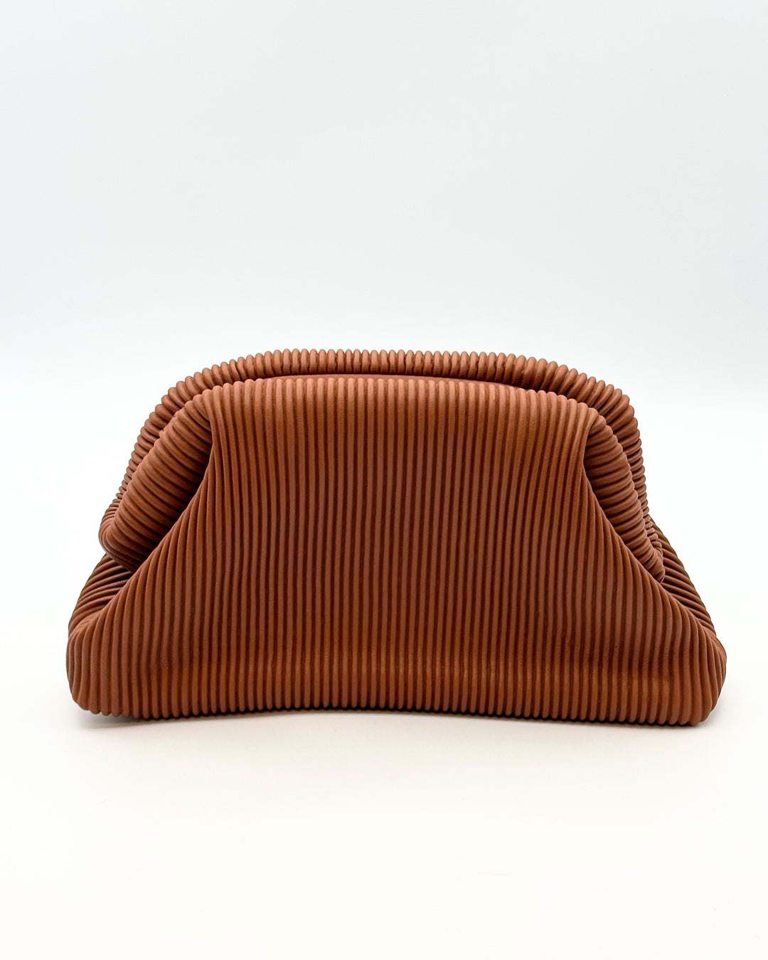 Brown Textured Shoulder Bag