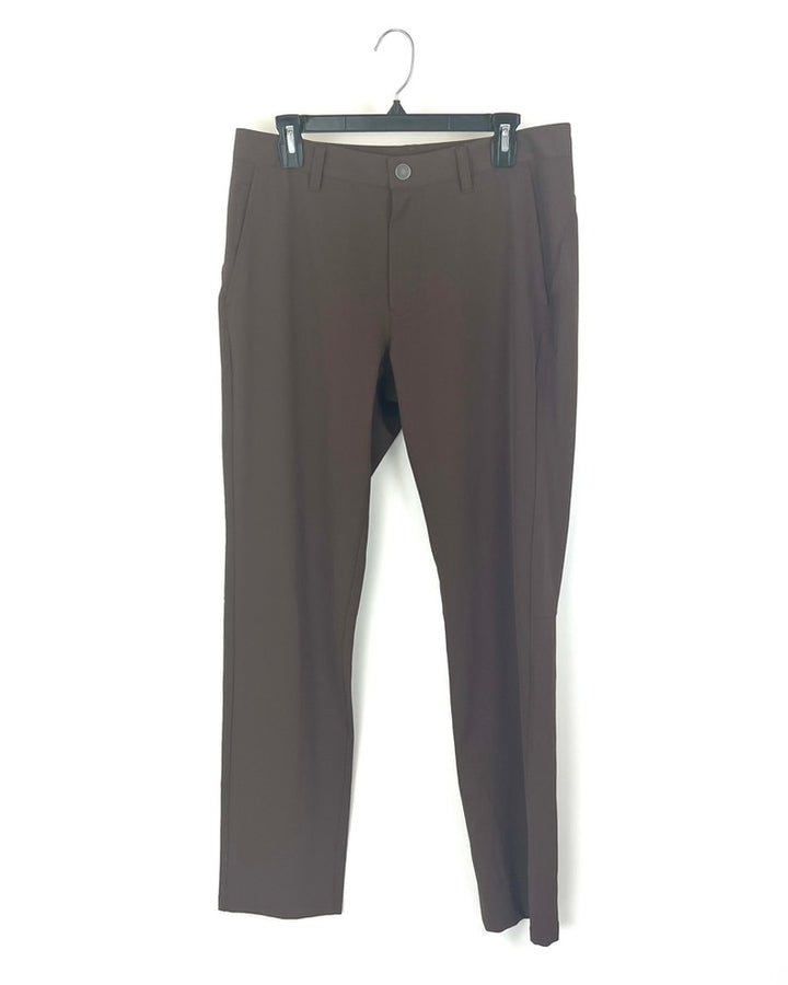 MENS Espresso Brown Golf Pants - 34 x 32 Slim