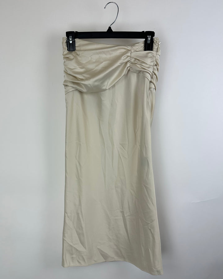 NBD Strapless Silk Dress - Extra Small