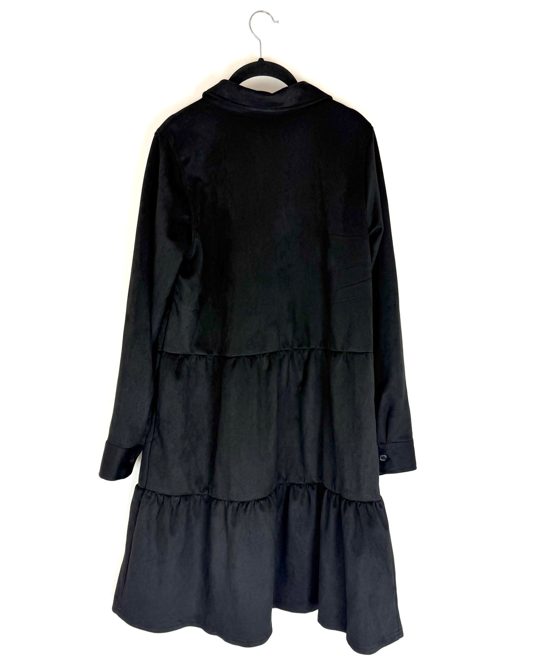 Black Suede Like Dress - Size 6/8