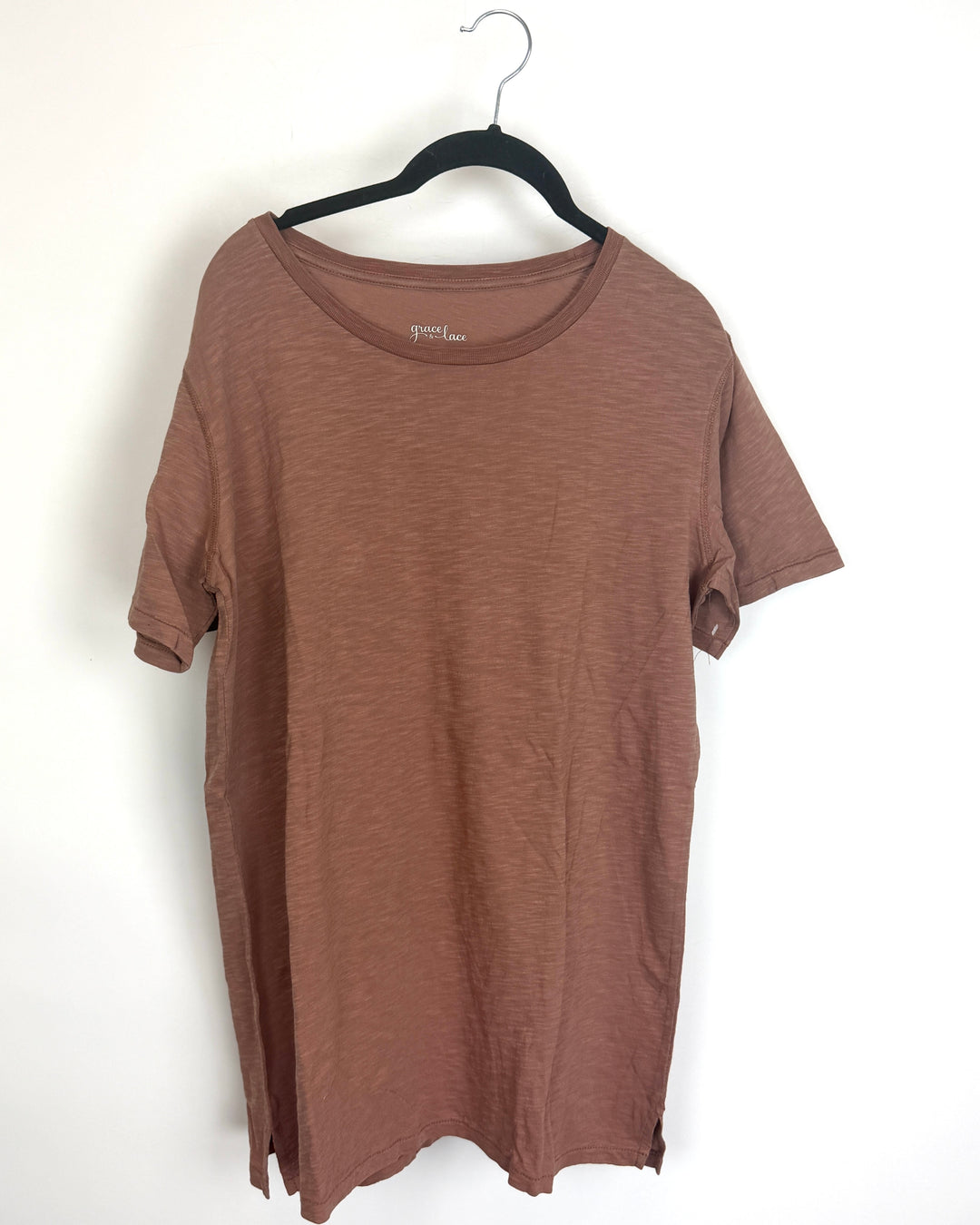 Deep Peach Short Sleeve T-Shirt - Size 4/6