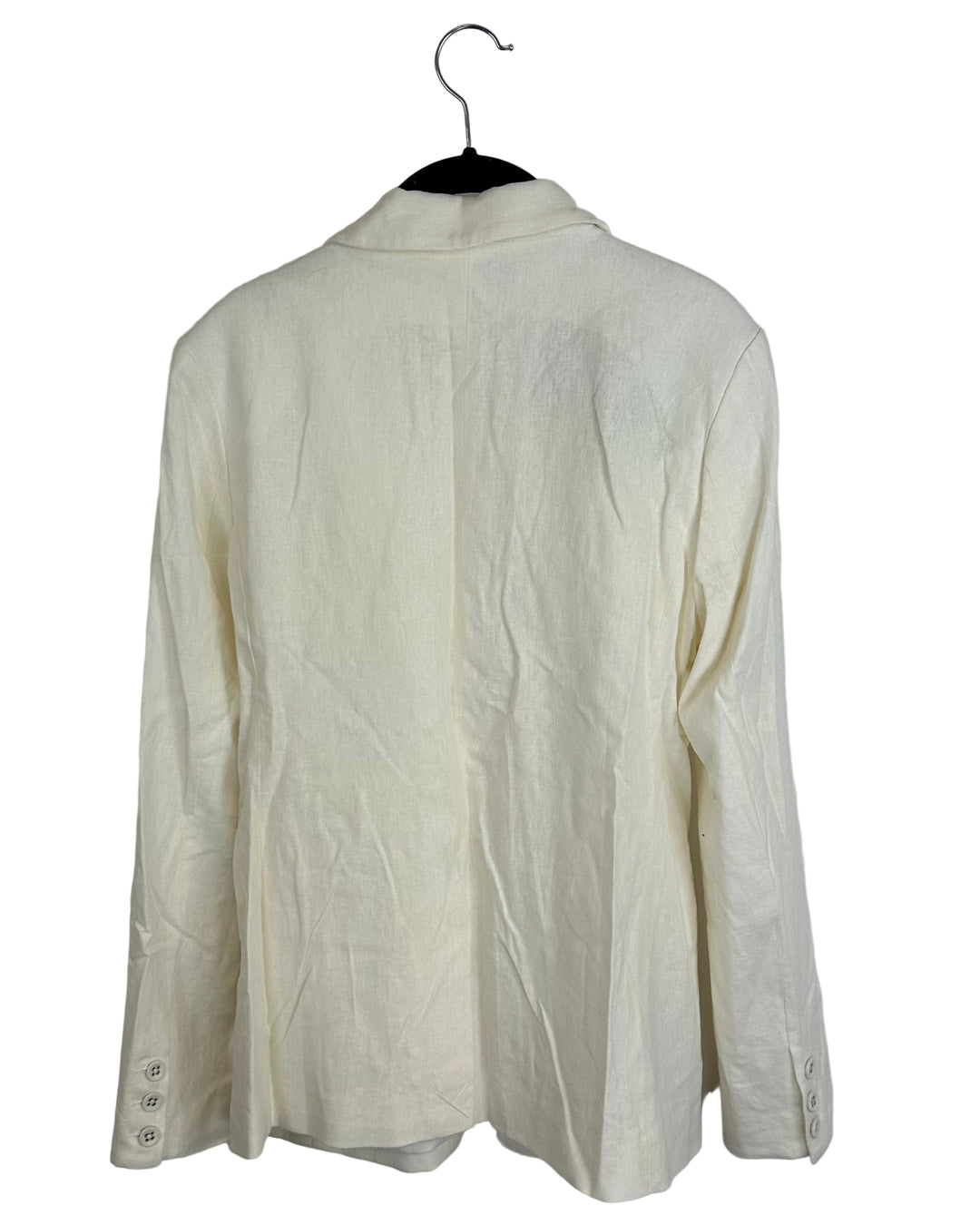 White Linen Blazer - Size 2/4