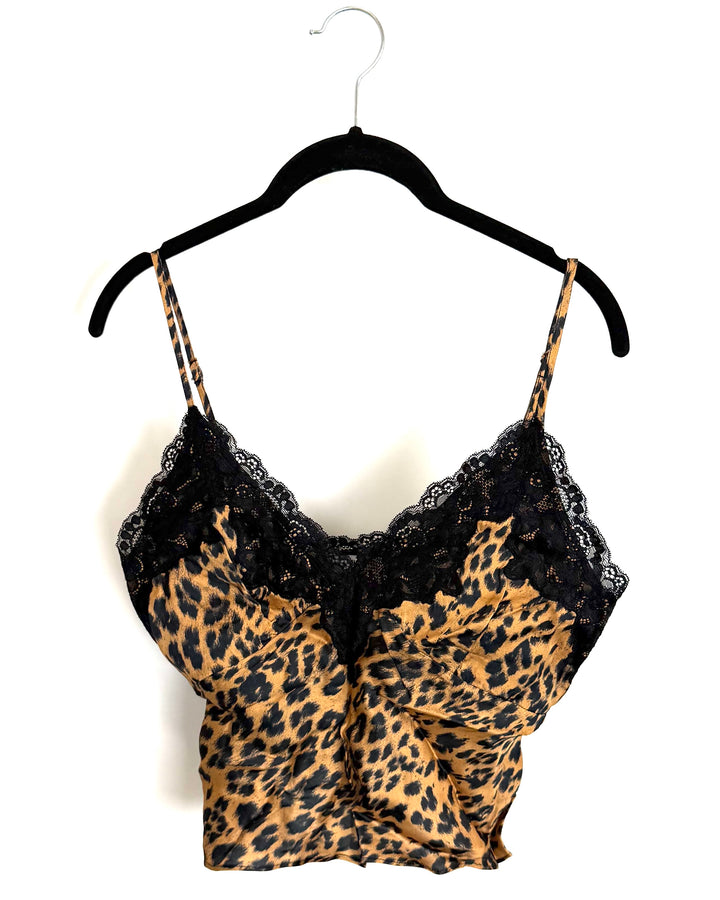 Leopard Tank with Black Lace Trim - Size 0/2 and 2/4