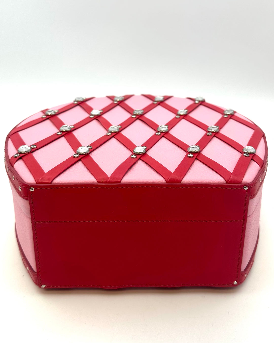 Pink Structured Round Purse