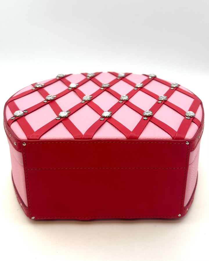 Pink Structured Round Purse