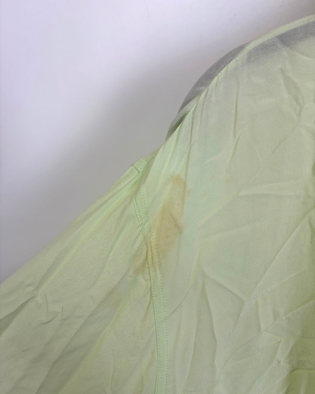 Lime green sheer long sleeve top - Size 6/8