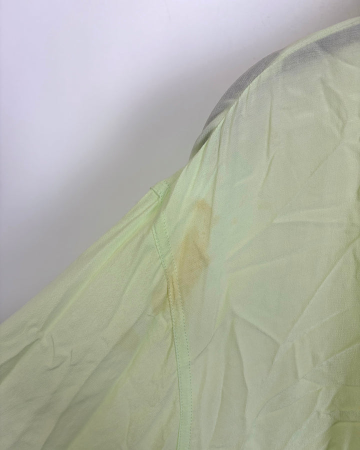 Lime green sheer long sleeve top - Size 6/8