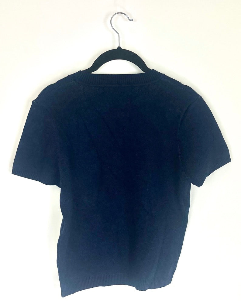 Blue Short Sleeve Sweater- Size 4/6