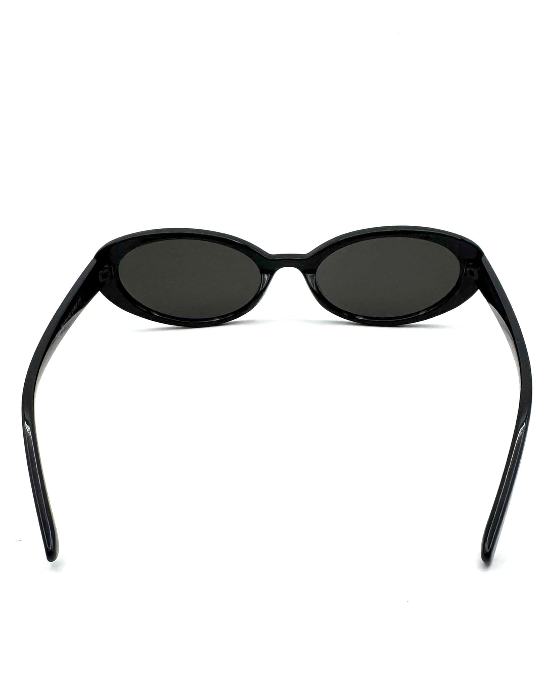 Black Small Oval Sunglasses
