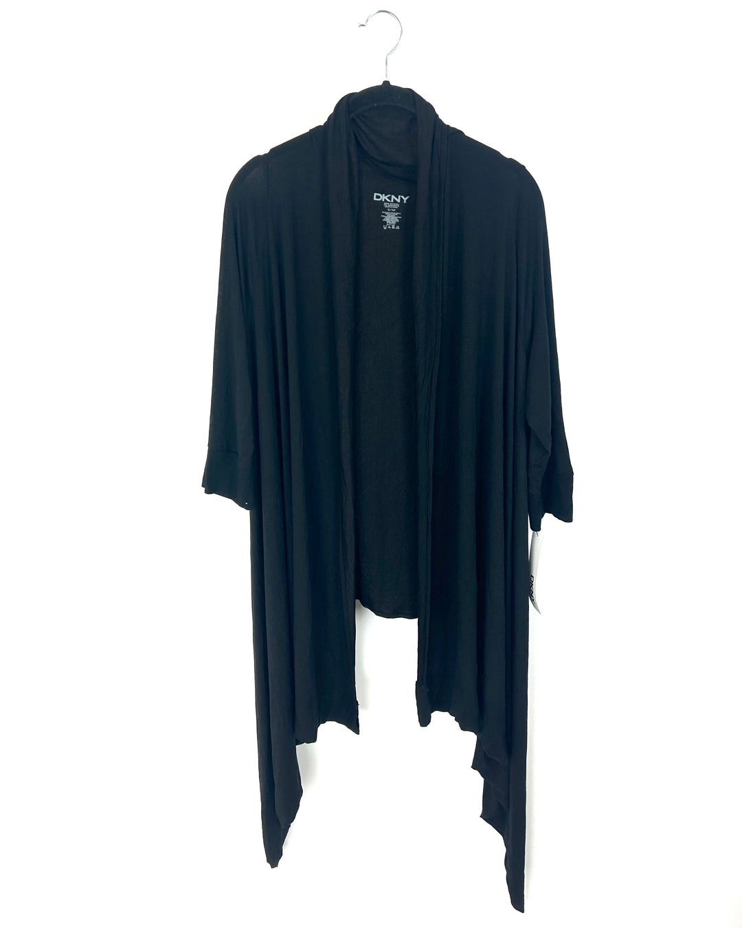 Black Cropped Sleeve Cardigan - Size 6/8