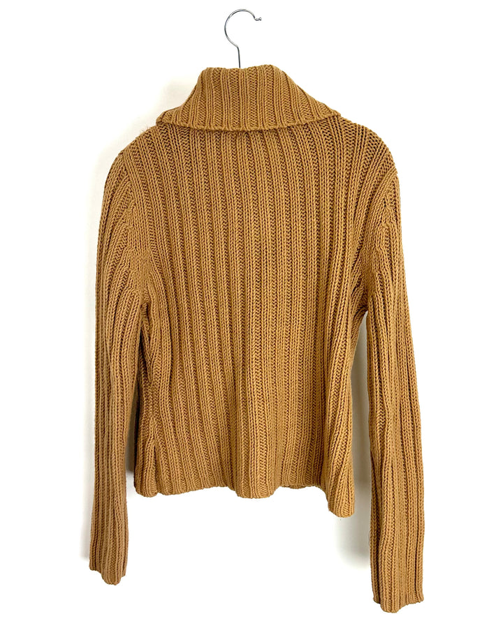 Brown Turtleneck Sweater - Size 6