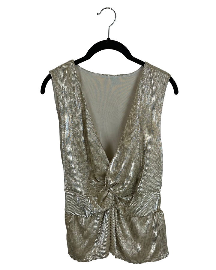 Gold Knotted Tank Top - Sizes 4 & 6