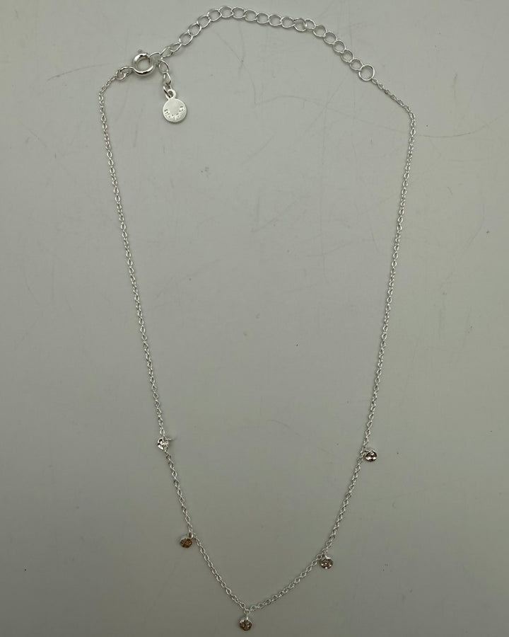 Silver Choker With Circle Charms