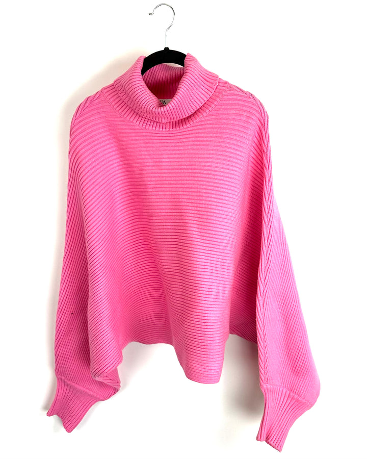 Candy Pink Turtleneck Sweater - Size 6/8