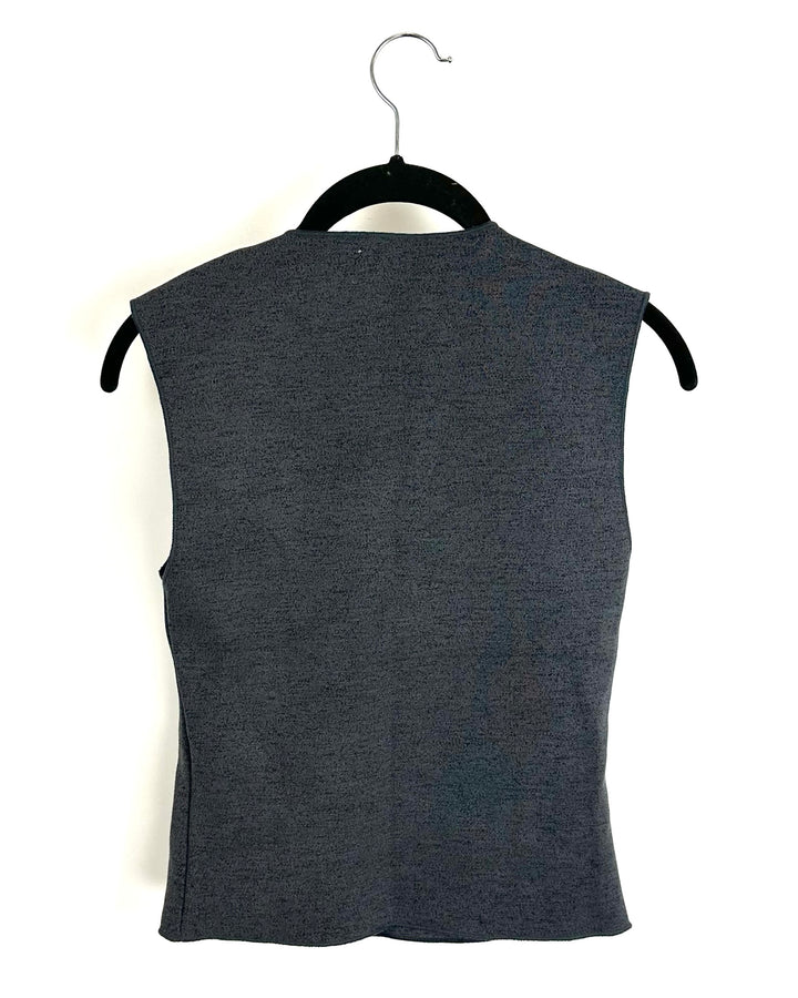 Dark Gray Square Neck Tank Top - Size 4/6