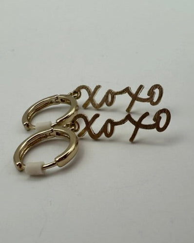 Gold XOXO Earrings