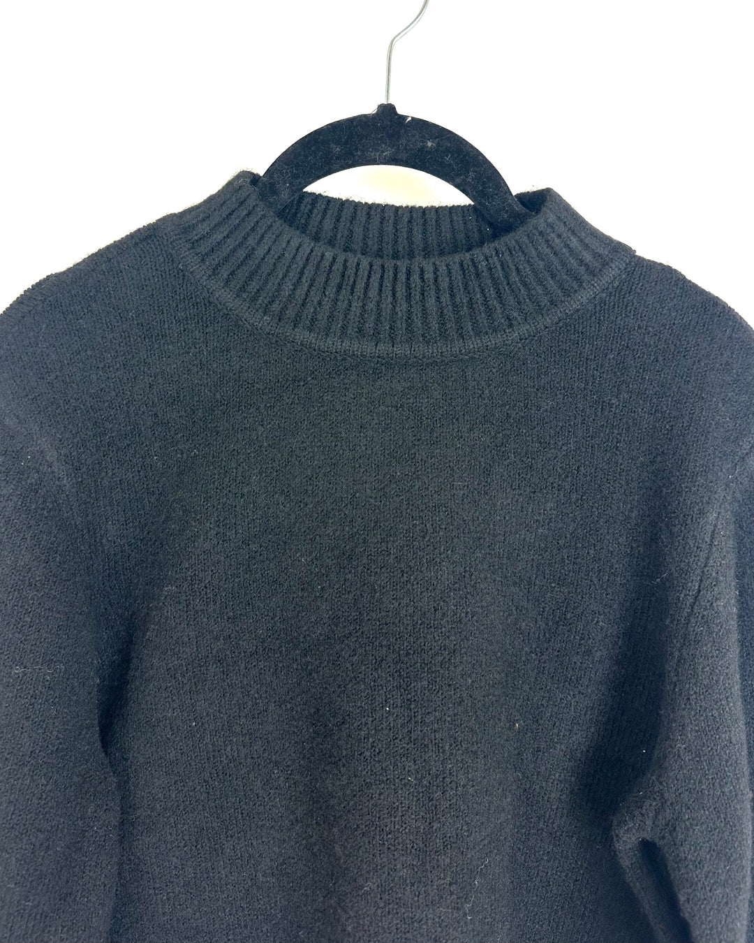 Black Cropped Sweater - Size 4/6