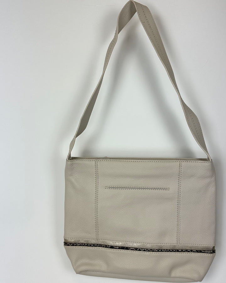 White Leather Shoulder Bag